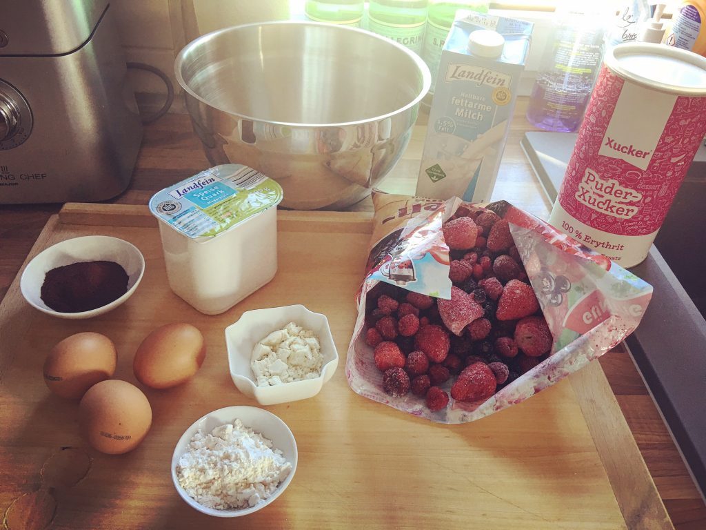 Zebra Cheesecake Low Carb mit Whey Zutaten