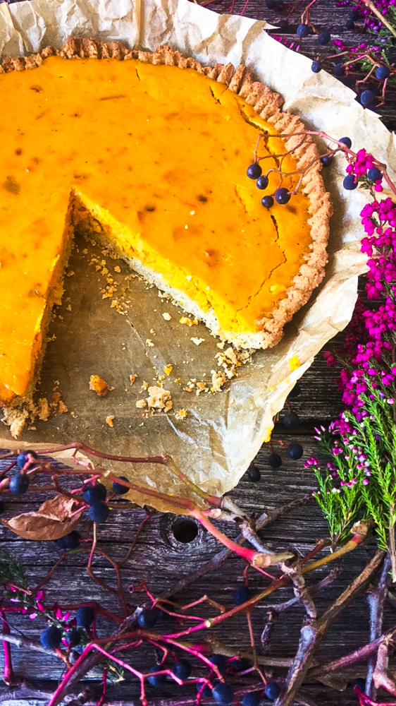 Kürbis-Pie (Pumpkin-Pie) Low Carb: herzhafter Mürbeteig, samtige ...