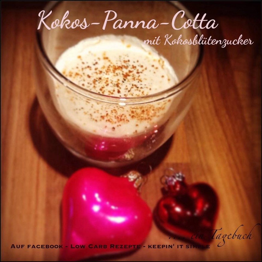 Kokos-Panna-Cotta Low Carb - Holla die Kochfee