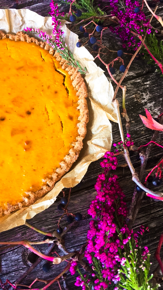 Kürbis-Pie (Pumpkin-Pie) Low Carb: herzhafter Mürbeteig, samtige ...