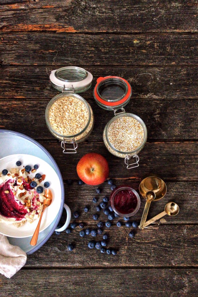 Bircher Müsli mit Zutaten