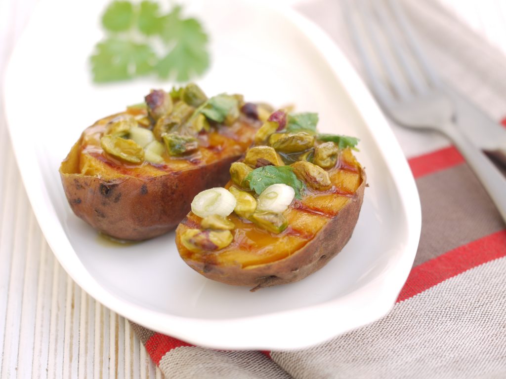 Gegrillte Süßkartoffel