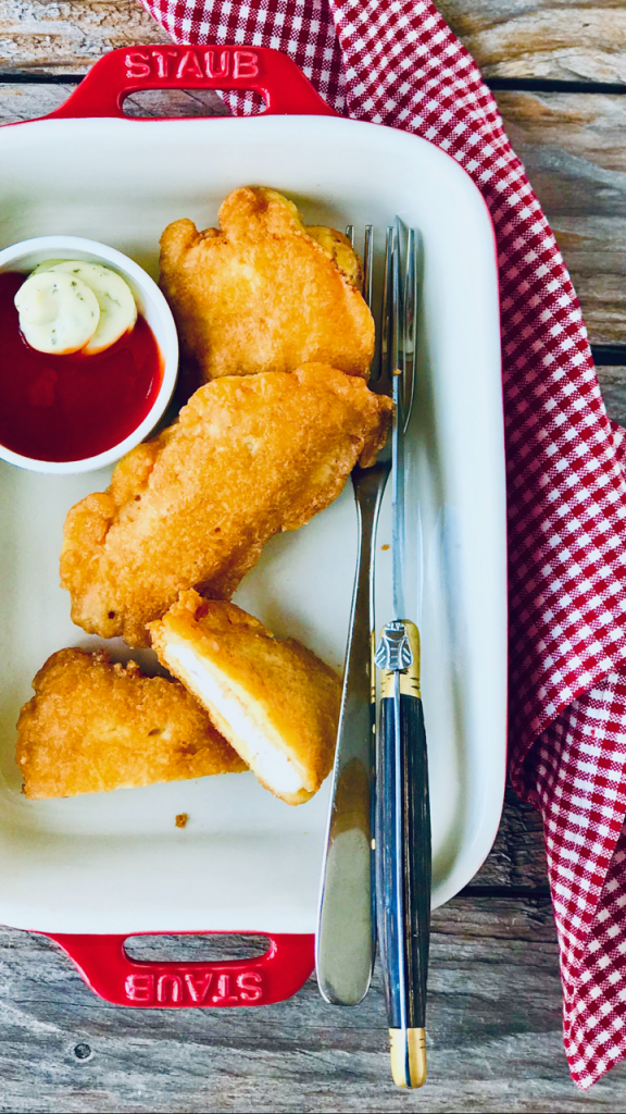 Hähnchen Nuggets Nahaufnahme 