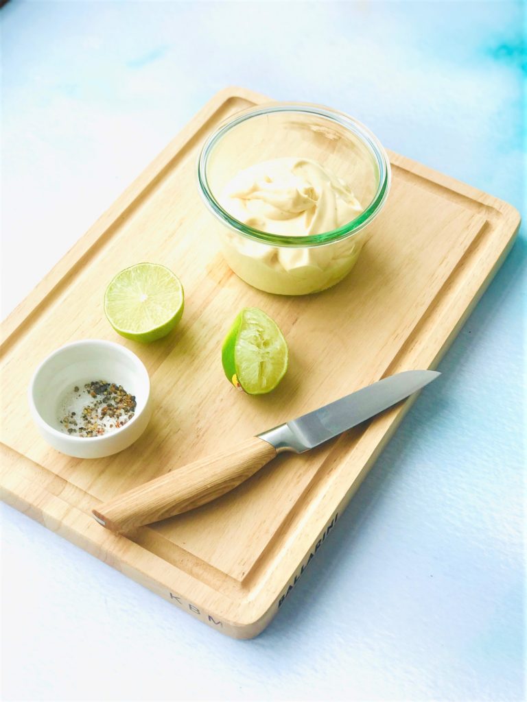 Eieraufstrich fertig gemixt mit Limette