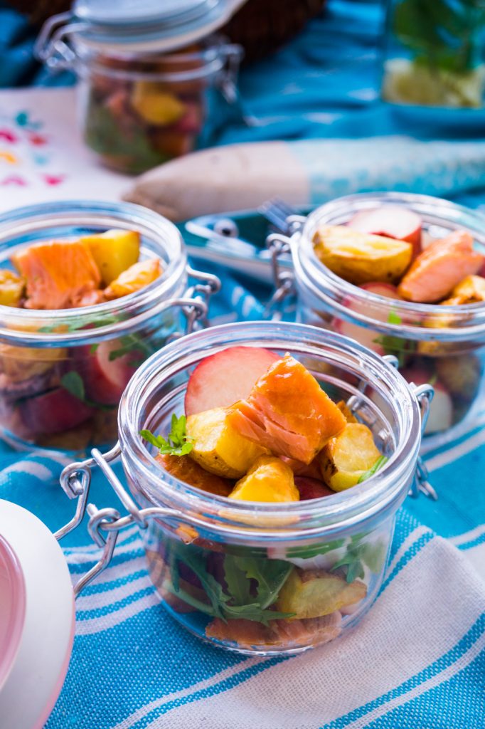 Stremel Lachs Salat im Glas ohne Dressing