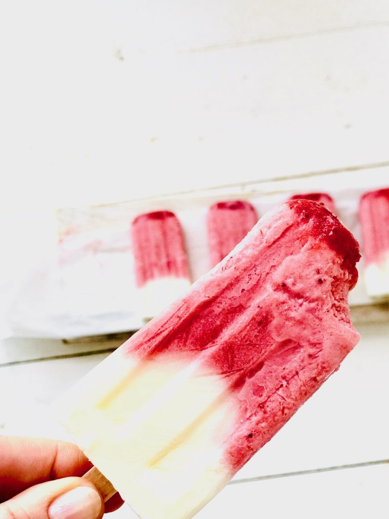 Fruchtiges zuckerfreies Joghurt-Eis am Stiel - Holla die Kochfee