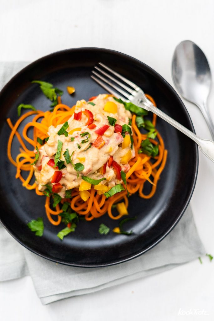 Karottenspaghetti