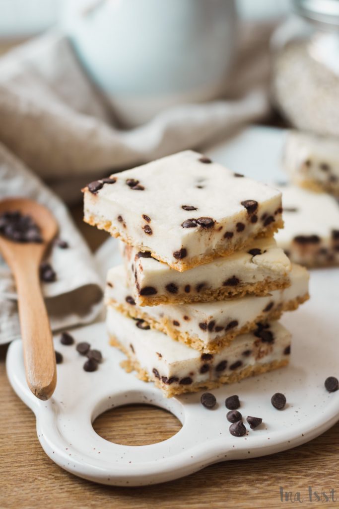 Stracciatella Cheesecake Bars