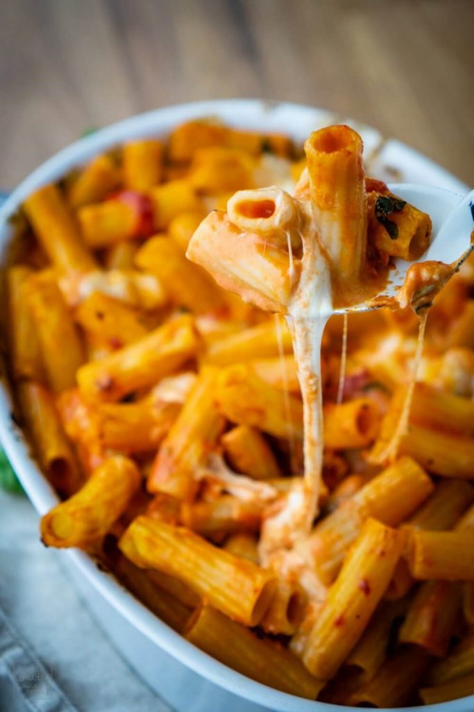 Nudelauflauf aus Penne 