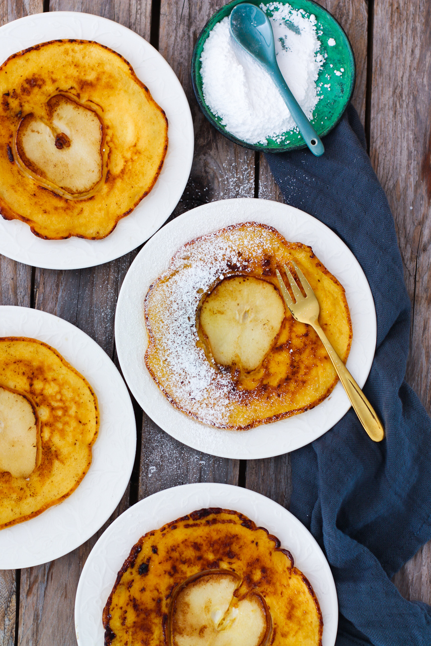 Pfannkuchen mit gebratener Birne - Holla die Kochfee