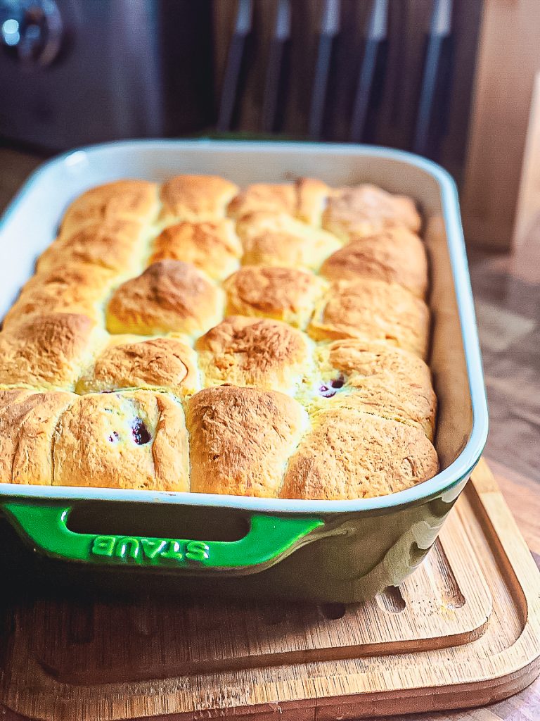Original böhmische Buchteln ganz einfach - im grünen Bräter