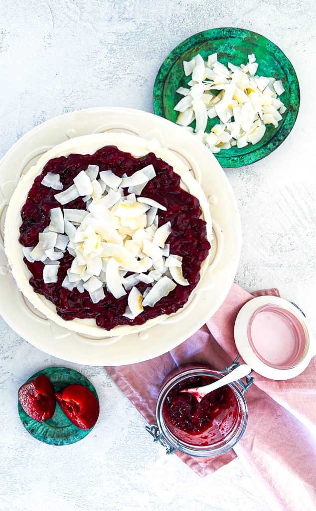 Cheesecake von oben