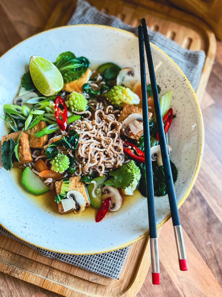 einfache vegane Ramen-Suppe