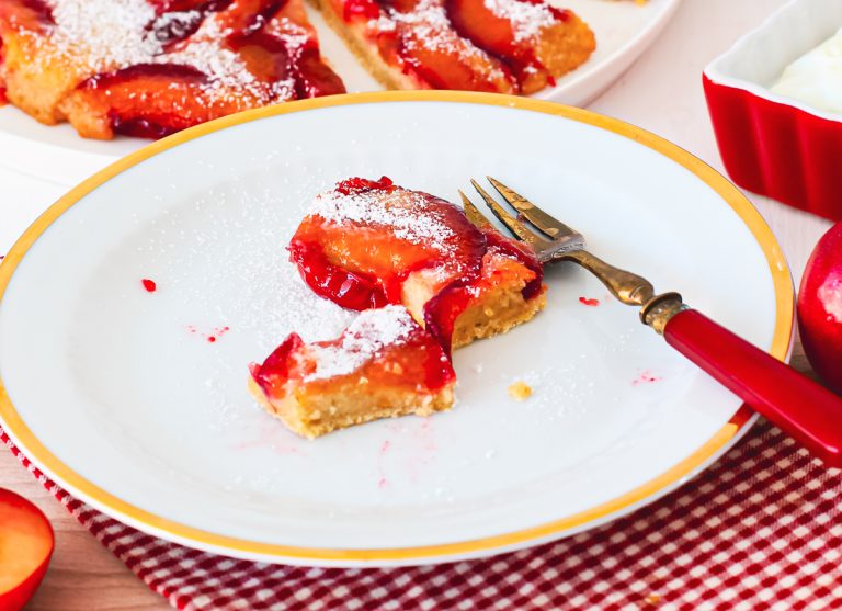 Pflaumenkuchen ohne Mehl und Zucker