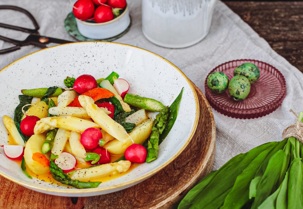 Bunter Spargel mit Bärlauch und Orange - Holla die Kochfee