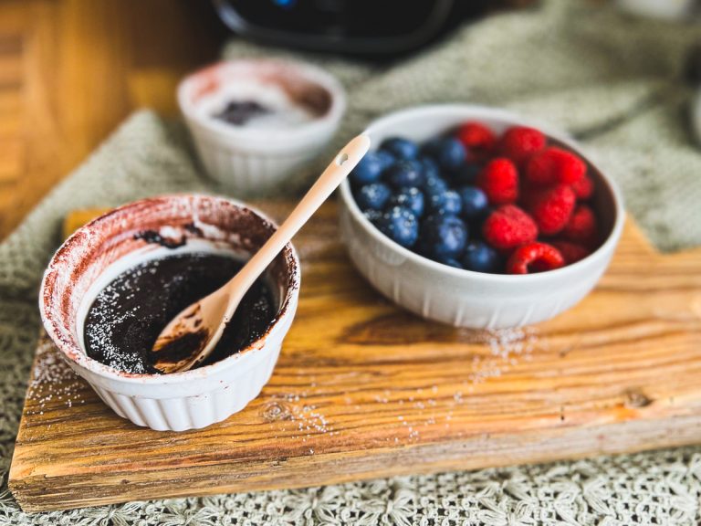 Kleine zarte Schokokuchen