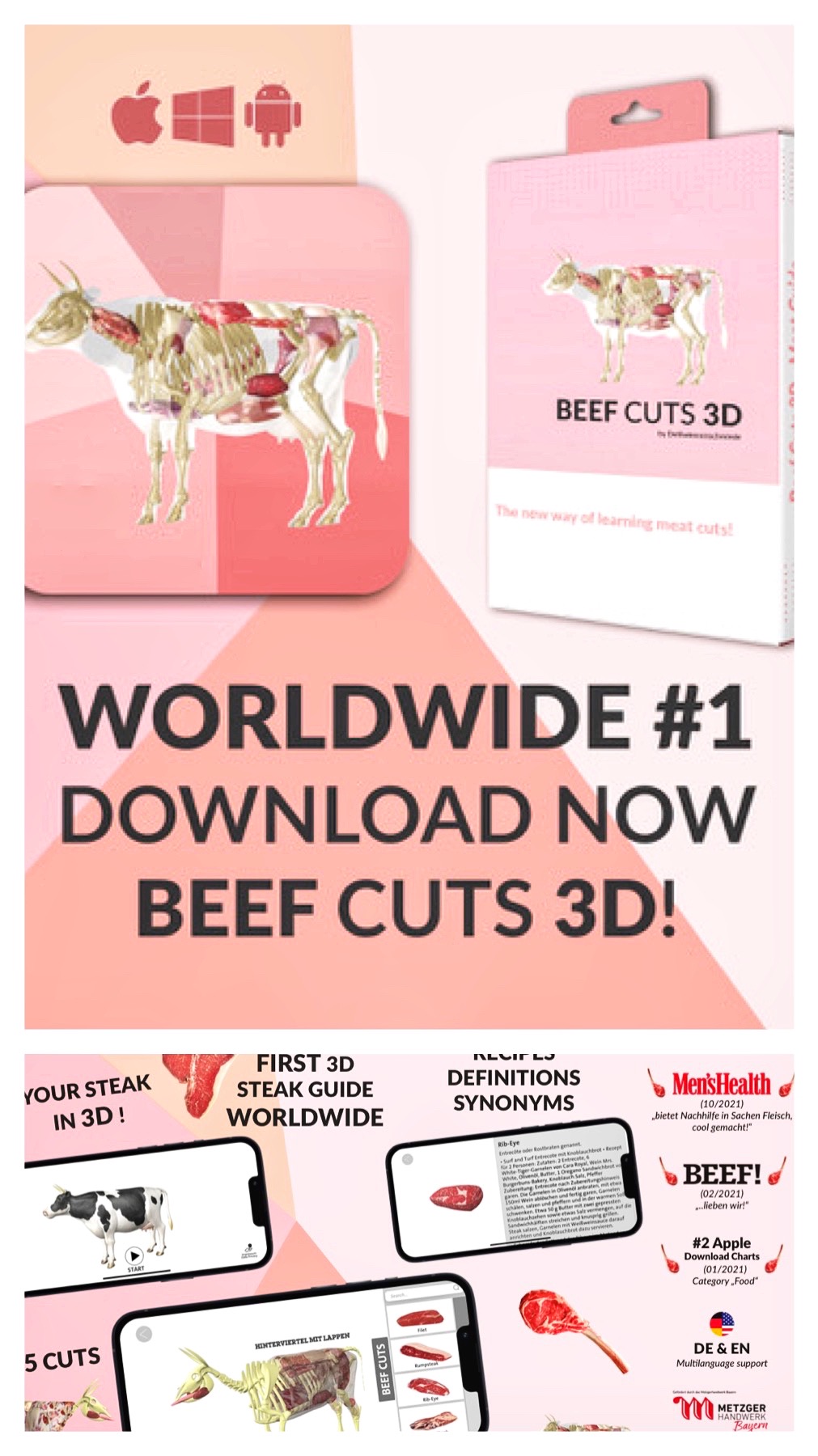 Beef Cuts 3D – dein Steak Guide