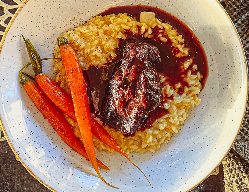 Butterzarte Ochsenbäckchen einfach und schnell mit Risotto