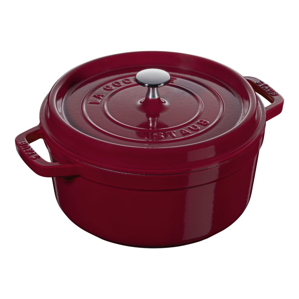 Staub Cocotte bordeaux 22 cm rund