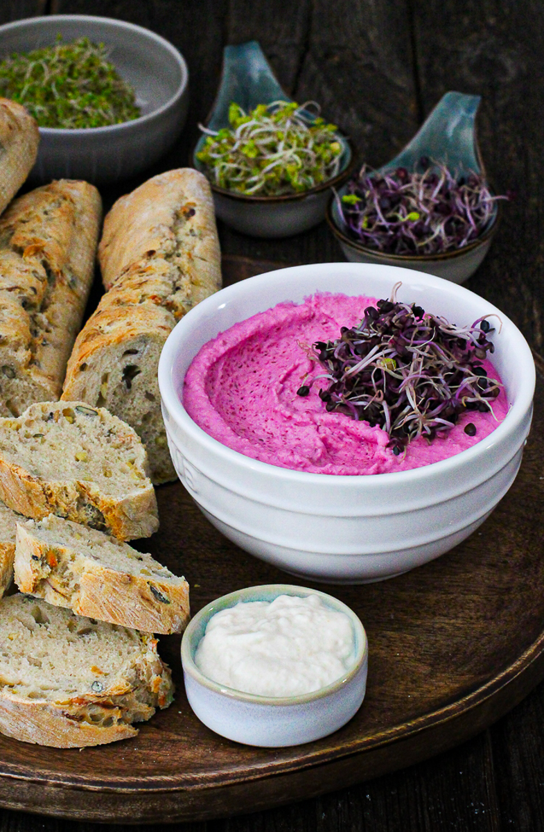 Rote-Bete-Feta-Dip mit Meerrettich - Holla die Kochfee