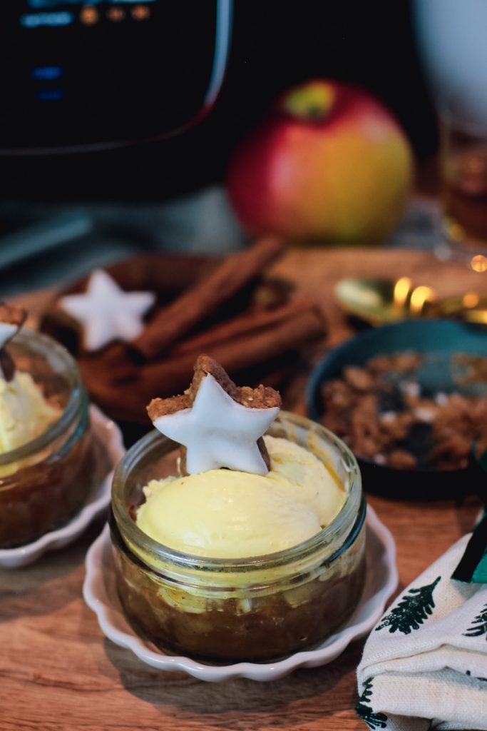 Apfel-Zimt-Dessert im Glas - Holla die Kochfee