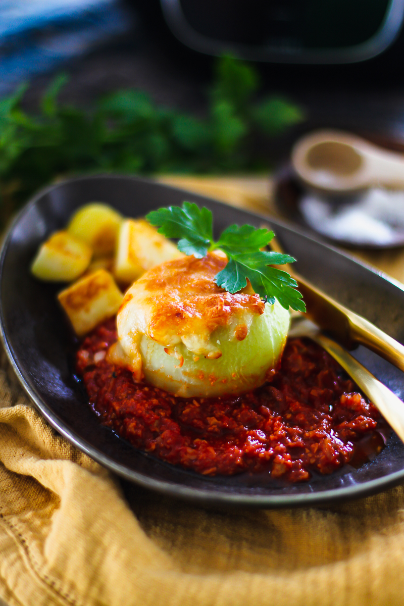Gefüllte Kohlrabi mit Käse überbacken - Holla die Kochfee