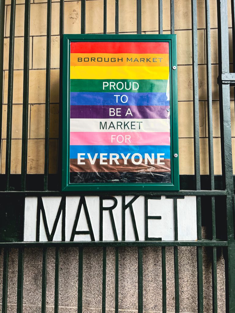 London Kurztrip mit Barefoot Wine - Borough Market Pride