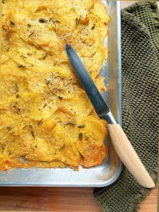 Knusprige Parmesankartoffeln vom Blech