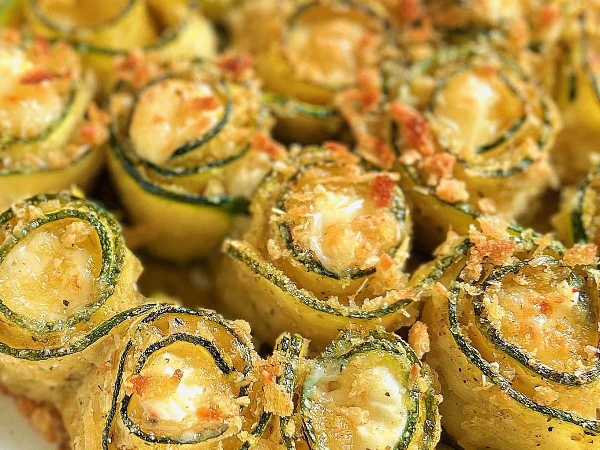 Gefüllte Zucchini-Röllchen aus dem Ofen - Holla die Kochfee