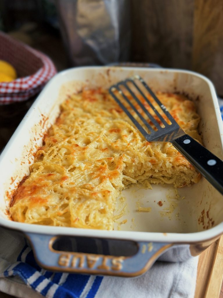 Knuspriger Nudelauflauf