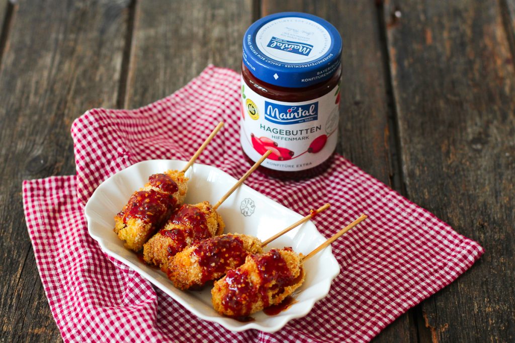 Knusprige Corndogs aus dem Airfryer