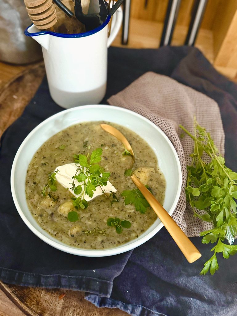 Kräuter Pilz Suppe