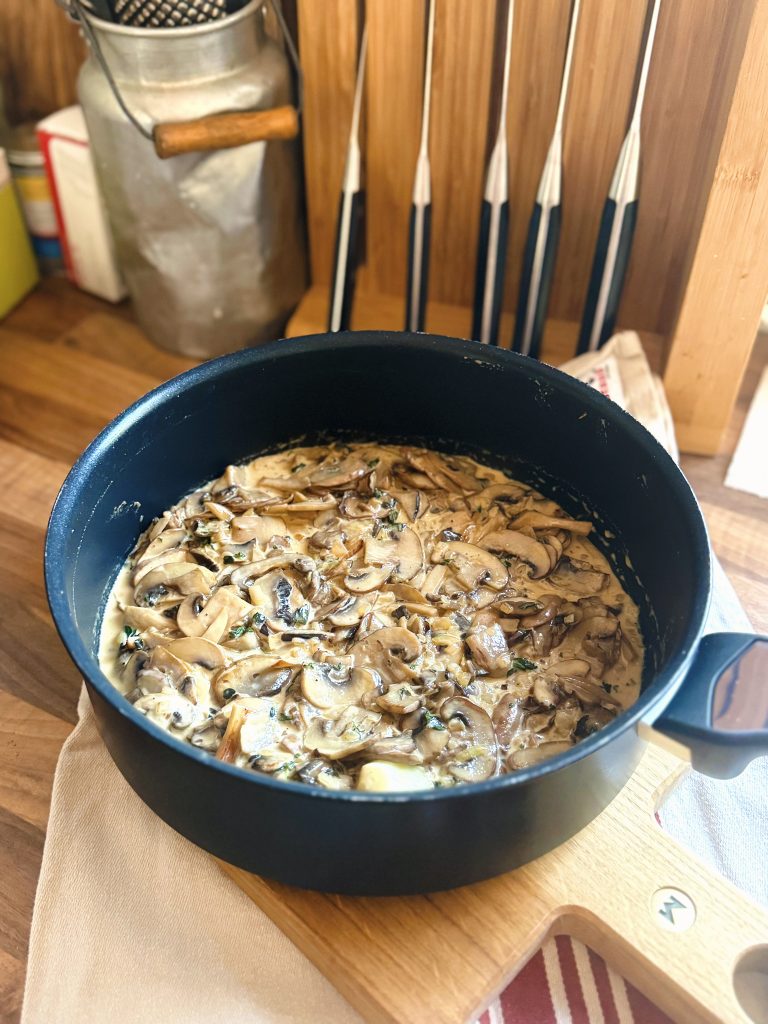 Schnelle Pilzrahmsoße