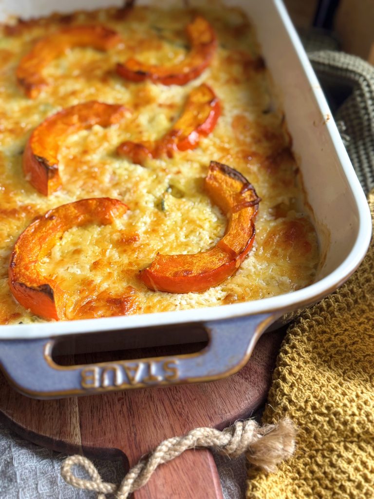 Schneller Gemüseauflauf in Parmesansoße