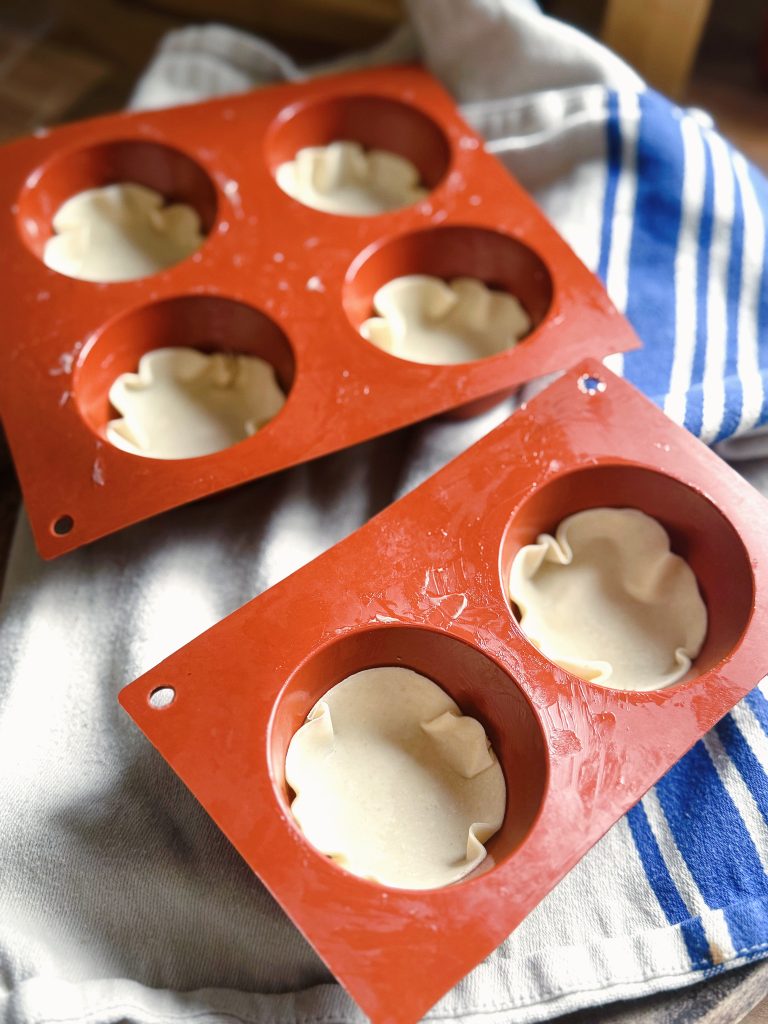 Filoteig in Förmchen