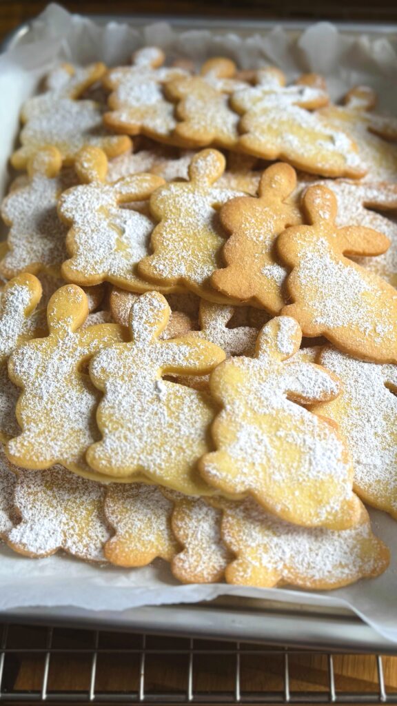 Süße Osterplätzchen in Hasenform